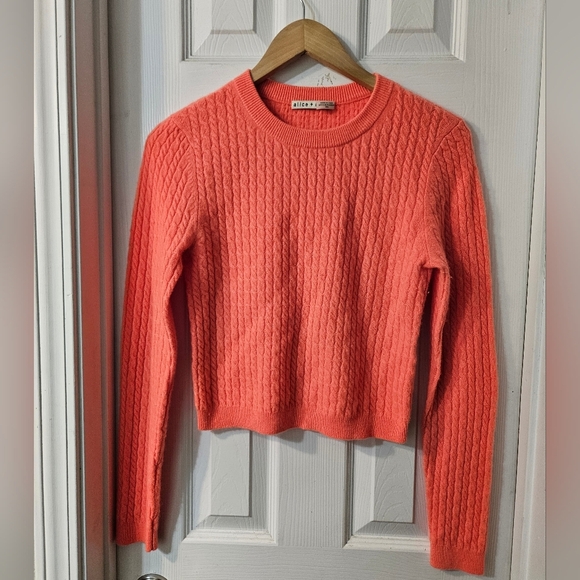 ALICE AND OLIVIACiara Crewneck Cropped Jumper - Picture 2 of 7